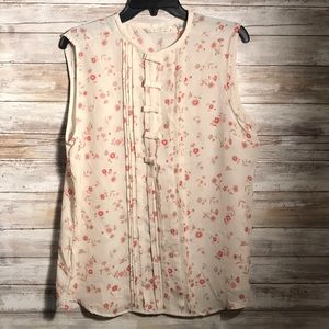 LC Lauren Conrad lightweight Sheer Blouse